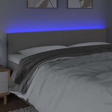  Posteljno vzglavje sivo 160x5x78/88 cm umetno usnje, (20936031) | Shoptok.si