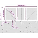 vidaXL Ograja iz varjenega žice s 13 konicami 1,5x25 m pocinkano jeklo | Shoptok.si