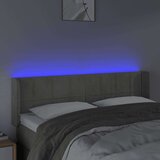  Uzglavlje svjetlosivo 147x16x78/88 cm baršunasto | shoptok.hr