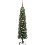 vidaXL Umestno božično drevo Zelena 180 cm PVC in Jeklo in Plastika | Shoptok.si