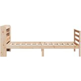 vidaXL Okvir kreveta s uzglavljem 90 x 200 cm od masivne borovine | shoptok.hr