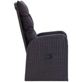  3-dijelni vrtni blagovaonski set s jastucima crni | shoptok.hr