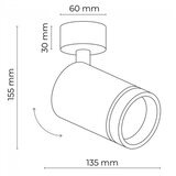 SPOT svetiljka JET 1xGU10/10W/230V crna | Eponuda.com