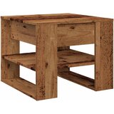 Maison Chic Kava miza - kavna mizica - Nizka mizica iz starega lesa 55,5x55x45 cm Inženirski les, (21755320) | Shoptok.si