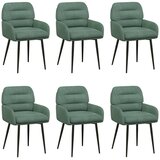  Trpezarijske stolice 6 pcs Baršun Morska zelena | Eponuda.com