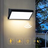  Brilagi - LED spoljašnje zidno svetlo sa senzorom TRIANGLE LED/20W/230V crno | Eponuda.com