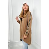 Kesi Sweatshirt with zip at the back camel | shoptok.hr