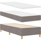  s opruga kutije Sivo-smeđa 200 x 80 cm tkanina | shoptok.hr