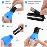 Venisymlis Modra Luč Za Kampiranje, Prenosna Led Žarnica, Led Luč Za Kampiranje, Baterijska Luč Za Kampiranje, 3 Kosi, (22068313) | Shoptok.si