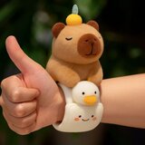  narukvica s preslatkom kapibarom - smeđe/bijela | Shoptok.si