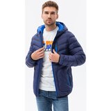 Ombre parke moška izolirana bunda (C356NAVY) pisana | Shoptok.si