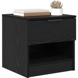 vidaXL Posteljna omarica s predalom 2 pcs Črni hrast 40 x 39 x 40 cm | Shoptok.si