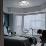 SULION Bela LED stropna svetilka z daljinskim upravljalnikom/z ventilatorjem Alan – | Shoptok.si