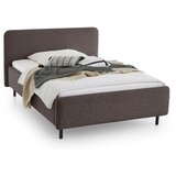 Meise Möbel Antracitno sivi tapecirani bračni krevet s prostorom za odlaganje s podnicom 140x200 cm Primo – | shoptok.hr