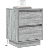  Noćni ormar 2 pcs Siva 39 x 34,5 x 50 cm Konstruirano drvo | Eponuda.ba