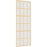  Klizna vrata zlatna 76x205 cm matirano staklo ESG i aluminij | Eponuda.com