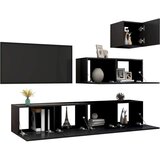  4-dijelni set TV ormarića crni od iverice | shoptok.hr
