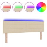  LED uzglavlje Linije dizajn Krem 160 cm Tkanina | shoptok.hr