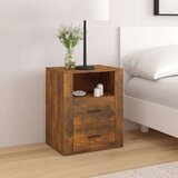  Nočna omarica dimljeni hrast 50x36x60 cm inženirski les, (20731144) | Shoptok.si