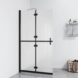 vidaXL Sklopiva pregrada za tuširanje matirano ESG staklo 90 x 190 cm | shoptok.hr