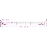 Vrtna ograda s vrhom koplja Čelik 1603,5x150 cm Crna | shoptok.hr