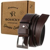 Fashionhunters Leather belt ROVICKY