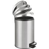 Wenko Koš za odpadke s pedalom v srebrni barvi Leman, 12 l | Shoptok.si