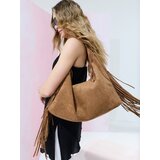 Sinsay Hobo torba od imitacije brušene kože s resama | shoptok.hr