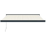 Tenda na uvlačenje krem 3,5 x 2,5 m od tkanine i aluminija Slike