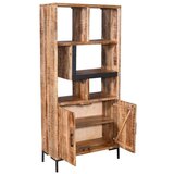 MID.YOU REGAL 88/192/40 cm naravne barve, črna | Shoptok.si