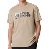 4f Muška majica Trekking, Krem Cene