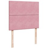 Box spring krevet s madracem ružičasti 120 x 200 cm baršunasti | shoptok.hr