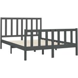 Za krevet od masivne borovine sivi 120 x 200 cm | shoptok.hr