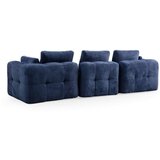 Atelier Del Sofa amaris 3 seater with pouffe navy blue ugaona sofa | ePonuda.com