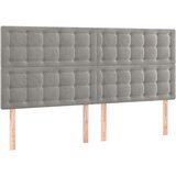  Box spring s madracem LED svjetlosivi 160x200 cm baršun | shoptok.hr