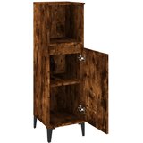  Kupaonski ormarić dimljeni hrast 30x30x100 cm konstruirano drvo | shoptok.hr