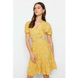 Trendyol Dress - Yellow - Skater Cene