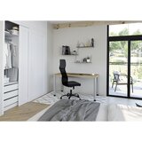 eurokraft pro renatus - pisalna miza mini-office 4, ogrodje s 4 okroglimi nogami, širina 1200 mm, imitacija hrasta | Shoptok.si