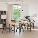  Noge za blagovaonski stol Prirodni čelik 2 kom 100 x (72-73) cm Čelik | Eponuda.com