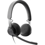 Slušalice sa mikrofonom, Logitech UC Zone USB black, USB-C, USB-A adapter included, noise-canceling,...