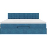 vidaXL Otomanski krevet s madracem tamnoplavi 180x200 cm baršunasti | shoptok.hr