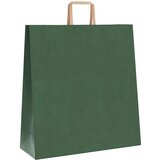  Papirnate vrećice 250 kom s ručkama zelene 45x17x48 cm | shoptok.hr