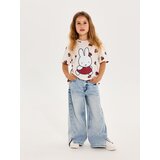Sinsay Wide leg traperice s vezenjem straga s dodatkom viskoze | shoptok.hr