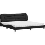  Krevet s madracem Hvar crni 200x200 cm od umjetne kože | shoptok.hr
