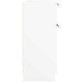  Komoda bela 60x30x70 cm konstruiran les, (20654173) | Shoptok.si
