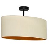  duolla - plafonski luster oval vegan 1xE27/15W/230V krem | Eponuda.com