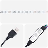  Posteljni okvir z LED brez vzmetnice Modra 90x200 cm Tkanina, (22053618) | Shoptok.si