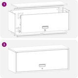  Ormar za zid u garaži Maslinovo zelena 90 x 33 x 35 cm | shoptok.hr