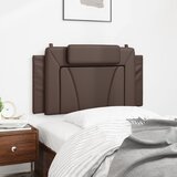  Jastuk za uzglavlje Viana smeđi 100 cm od umjetne kože | shoptok.hr