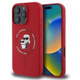 Karl Lagerfeld SILIKONSKI OVITEK ZA MAGSAFE ZA IPHONE 16 PRO RDEČ, (21897367) | Shoptok.si